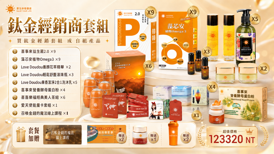 鈦金經銷套組